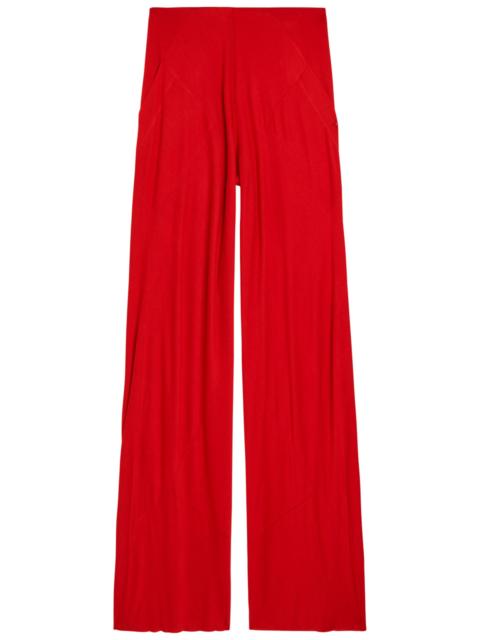 Rick Owens Lilies Bias Fine-knit Trousers