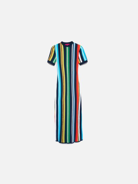 RACING STRIPE MAXI DRESS