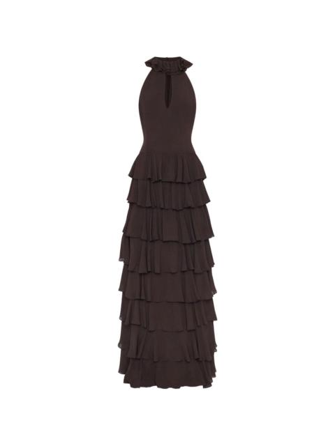 Yasira ruffled tiered maxi dress