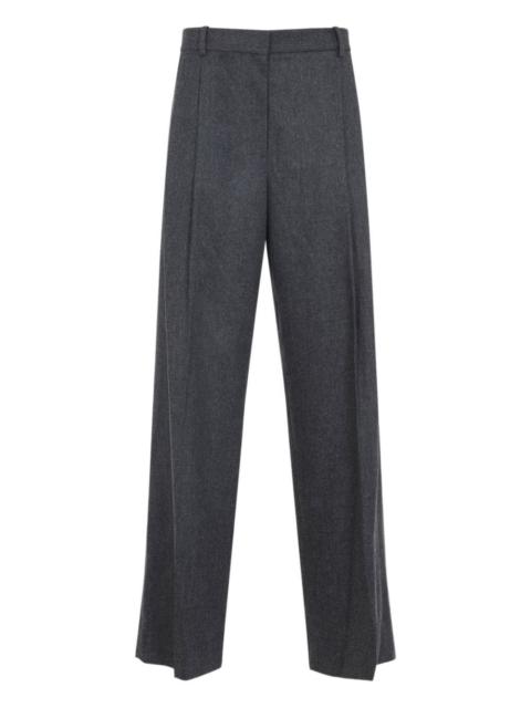 wool straight-leg trousers