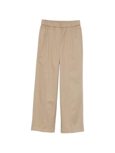 elasticated panelled trousers