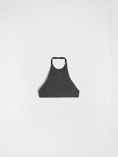 Wool Poplin Halter Top