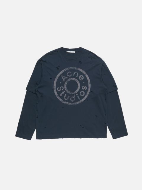 Layered logo t-shirt - Dark navy