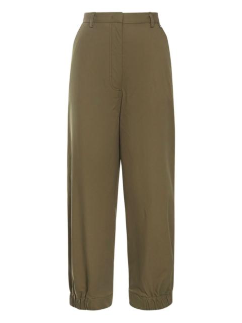elasticated-cuff trousers
