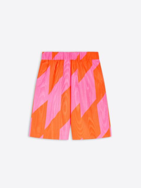 PRINTED MOIRÉ SHORTS