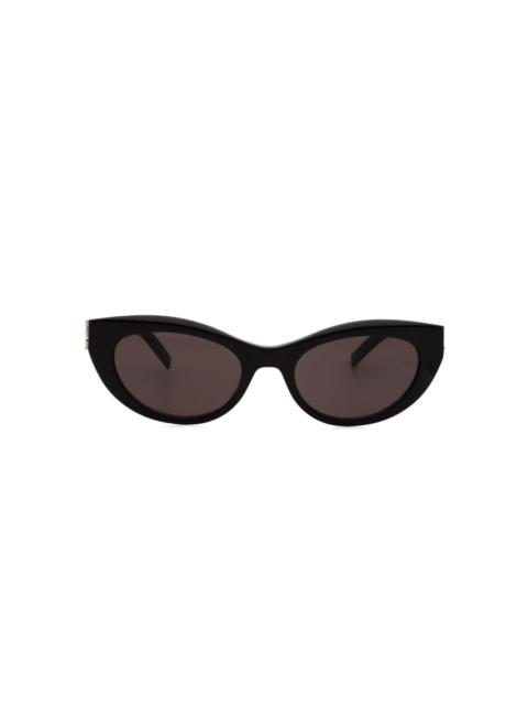 logo-lettering cat-eye frame sunglasses