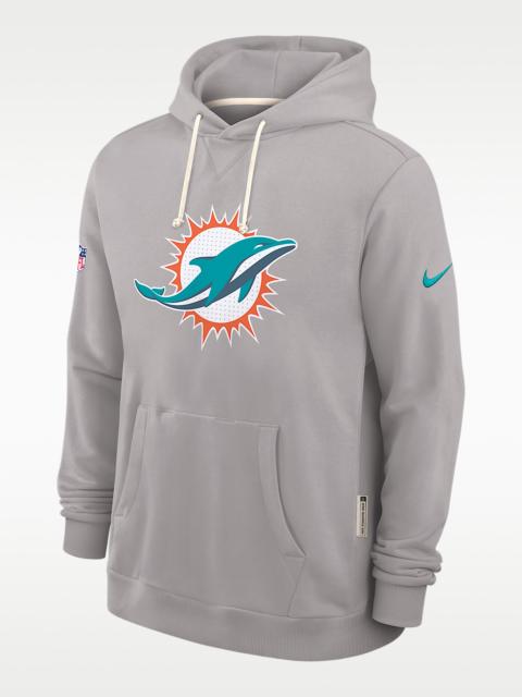 Miami Dolphins Initial Home Sideline Men's Nike Dri-FIT NFL Pullover Hoodie