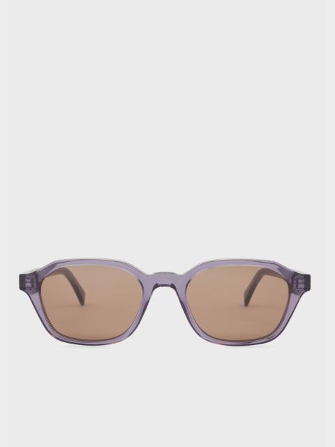 Transparent Violet 'Mayton' Sunglasses