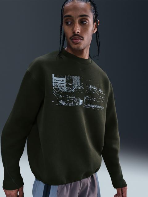 Nike Tech Men's Fleece Crew with Reflective Accents