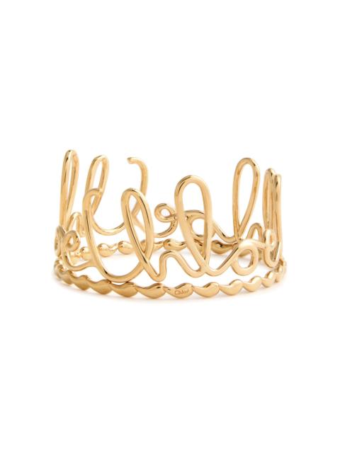 Chloé Iconic logo bangle - set of two | REVERSIBLE
