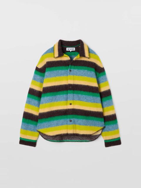 OVER SHIRT / multicolor stripes
