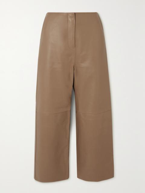 + Net Sustain Paneled Leather Wide-leg Pants
