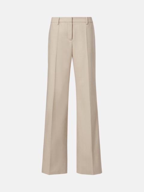 Wool flared pants