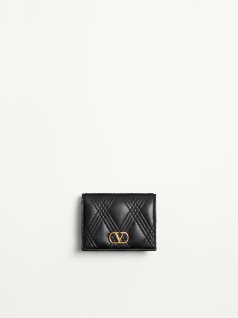 VALENTINO GARAVANI QUILTIE 67 WALLET IN QUILTED NAPPA LEATHER