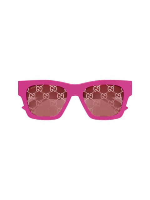 Gucci Gg1835s Linea Name Of Brand 004 Fuchsia Red Sunglasses