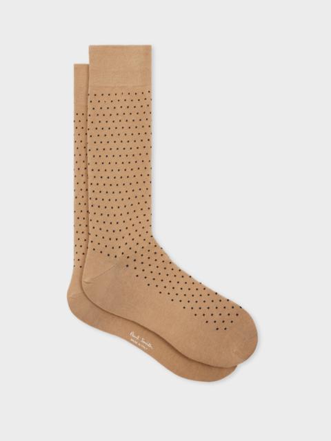 Tan Polka Dot Socks