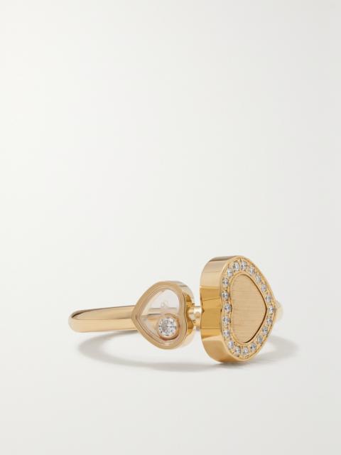 Happy Hearts 18-karat Gold Diamond Ring