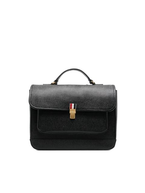 pebbled leather backpack