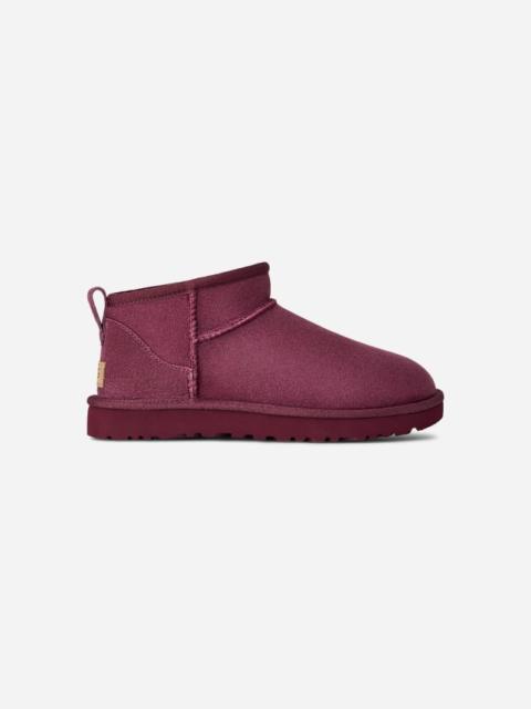 ® Women's Classic Ultra Mini Sheepskin Classic Boots in Burnt Magenta​