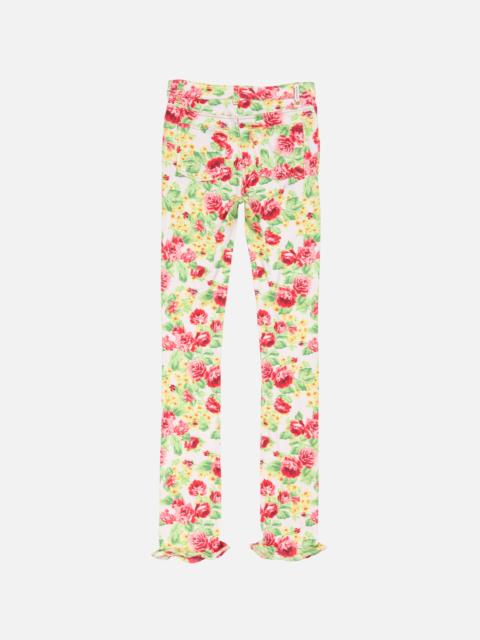 Printed casual trousers - Pink/multi