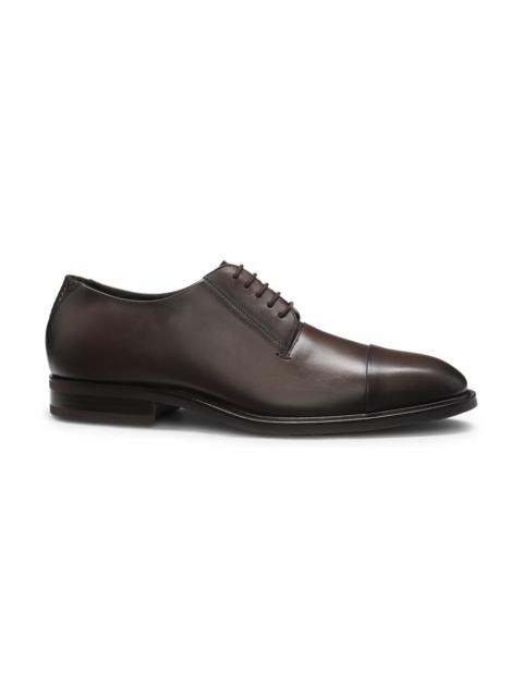 CAP-TOE DERBY SHOES IN LEATHER