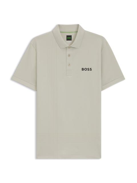 ACTIVE QUICK-DRY POLO SHIRT WITH CHECK ARTWORK