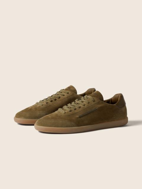 OLIVE GREEN 232 SUEDE SNEAKERS