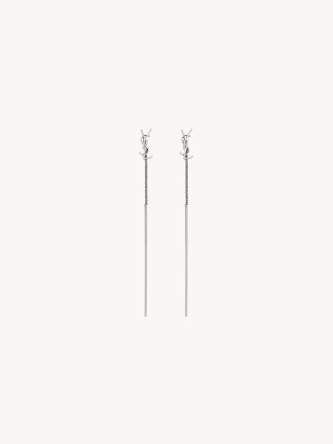 CASSANDRE THREADER EARRINGS IN METAL