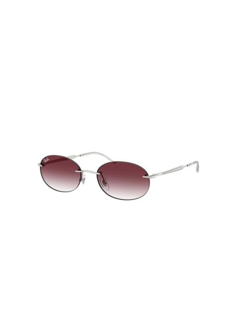 oval-frame sunglasses