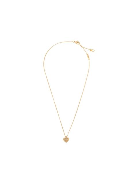 heart logo pendant necklace