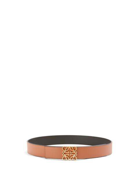 Anagram belt in smooth calfskin