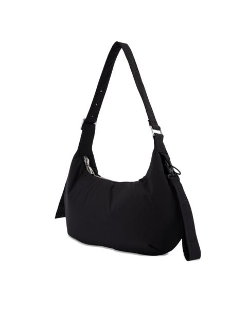 medium zip-fastening curved shoulder bag