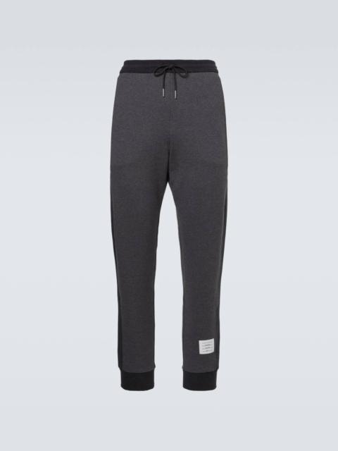 4-Bar cotton jersey sweatpants