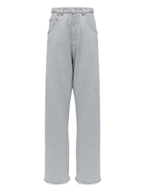 Raw-hem trousers