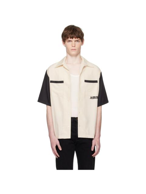 Beige 'Try It' Bowling Shirt