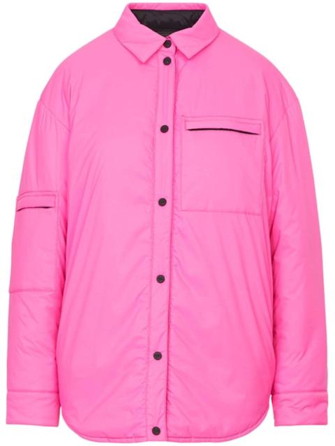 Pillow puffer shirt jacket