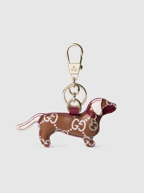 Dog-shaped bag charm
