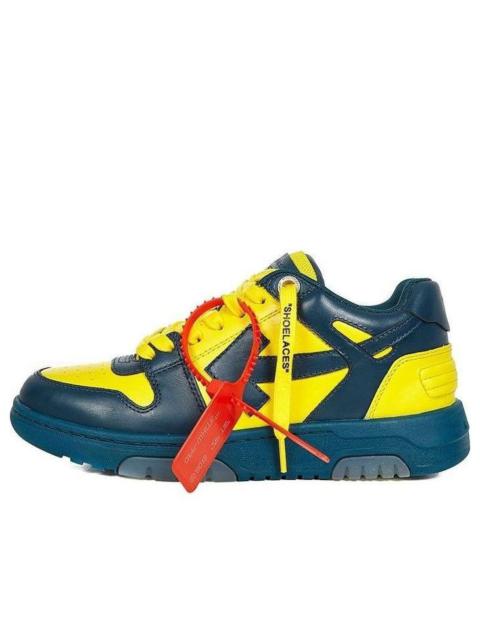 (WMNS) Off-White Out Of Office Low Sneakers Blue/Yellow OWIA259R21LEA0014518