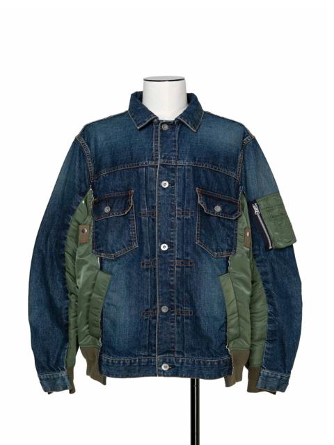 Denim x Nylon Twill Jacket
