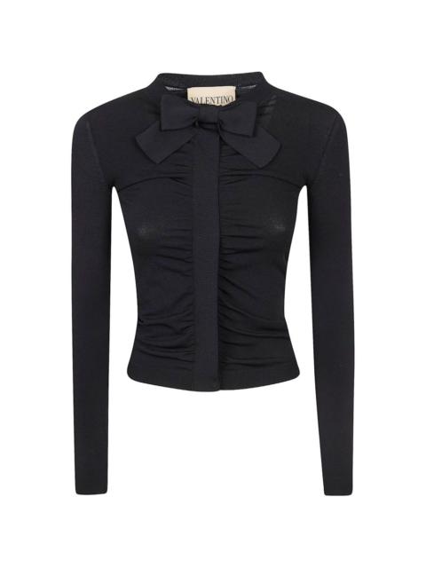 bow-detail gathered top