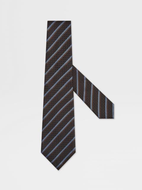 DARK BROWN SILK TIE