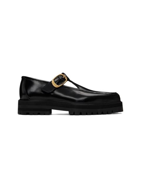 Black T-Bar Loafers