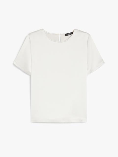 AMBURGO Satin and jersey T-shirt