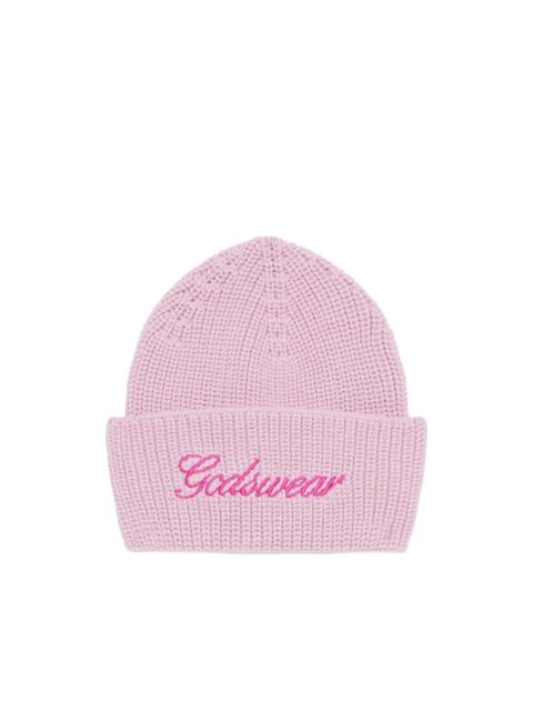 logo-embroidered beanie