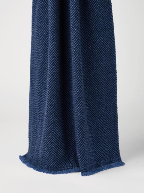 Cashmere chevron scarf