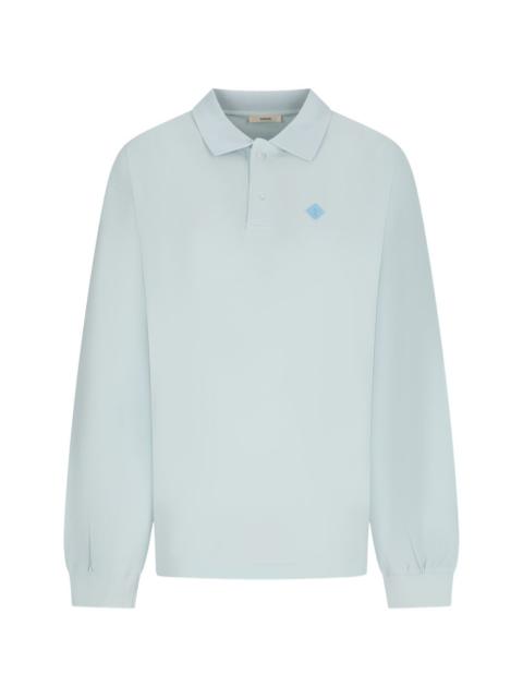 Freddie long-sleeve polo top