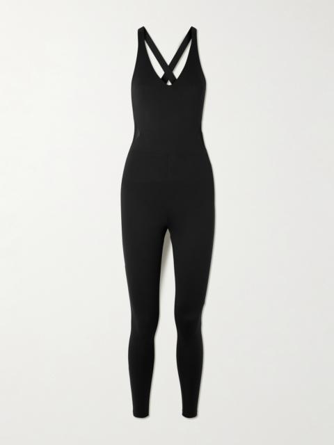 Graham Tulle-trimmed Stretch-jersey Jumpsuit