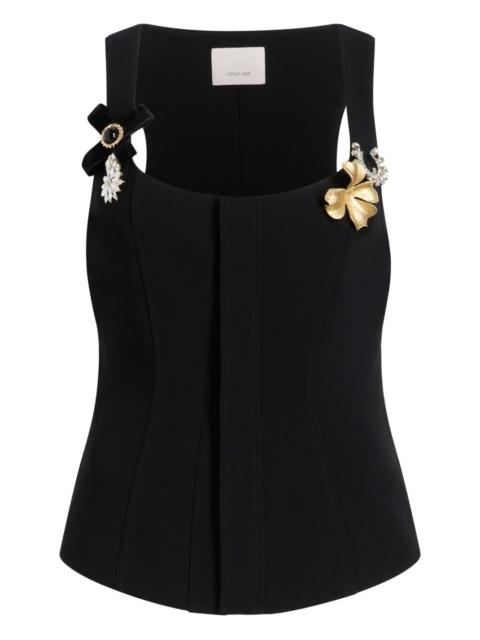 Aliana embellishment vest