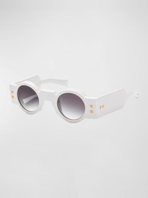 Olivier Acetate Round Sunglasses