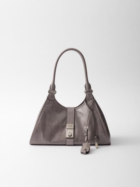 Medium leather tote bag